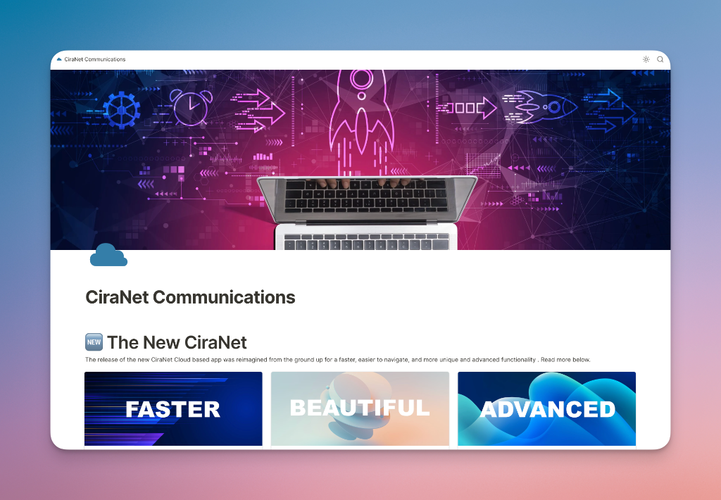 CiraNet Communications Website